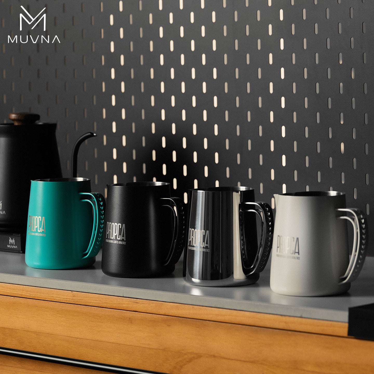 MUVNA DBW Latte Pitcher 600ml Sharp Spout LatteArt Pitcher milk jug barista selection.Ideal for home/camping/coffee shops