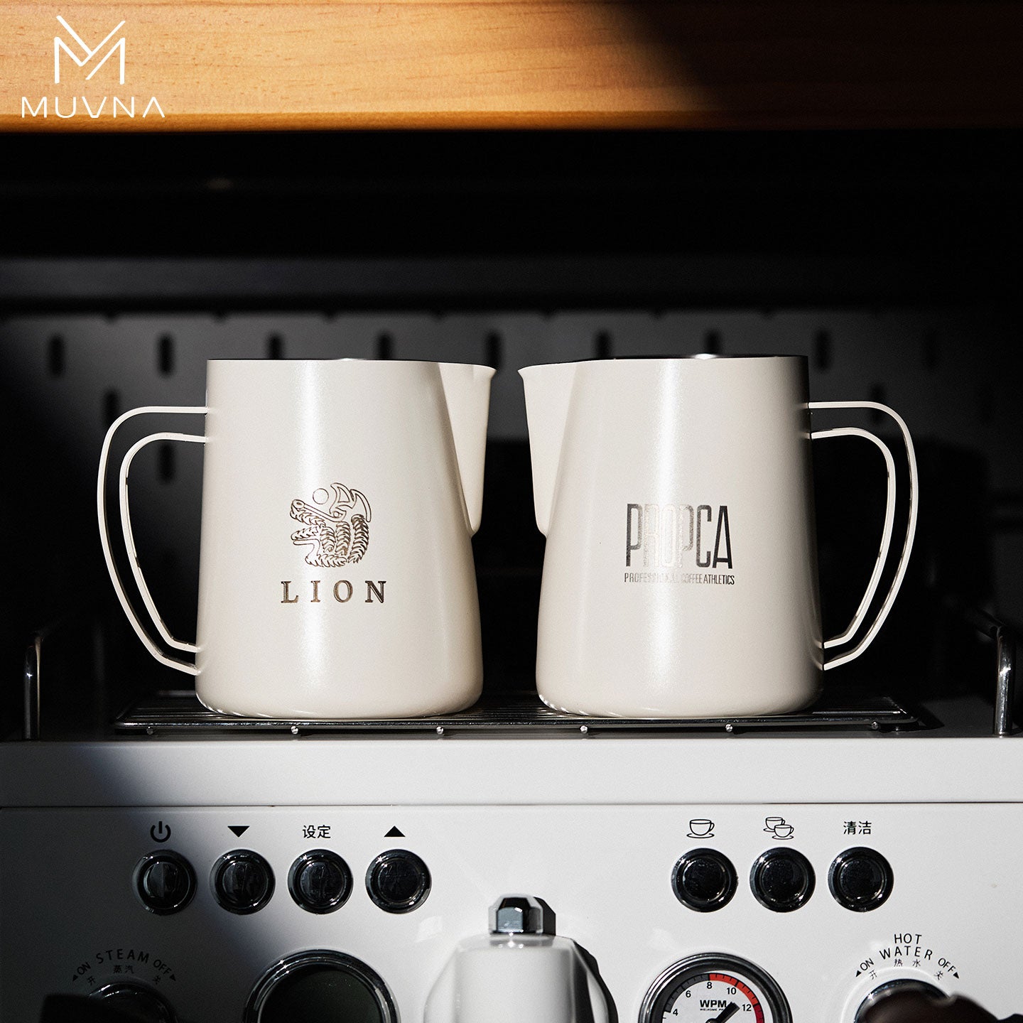 MUVNA DBW Latte Pitcher 600ml Sharp Spout LatteArt Pitcher milk jug barista selection.Ideal for home/camping/coffee shops