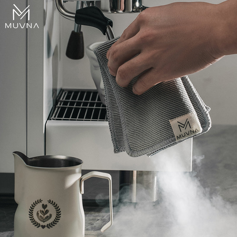 MUVNA Microfiber Barista Cloth, Espresso Cleaning Towel-Coffee Cleaning Accessories fit coffee Machine|Steam Wand|Countertop