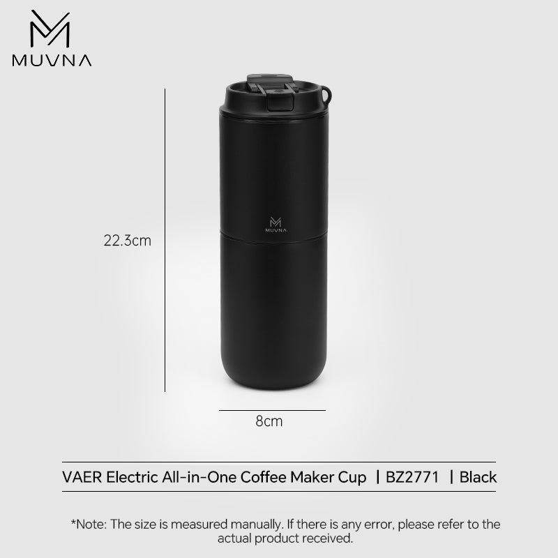 Muvna Portable Pour over Coffee Machine for outdoor travel & Home,3-in-1 pour-over coffee dripper Portable electric grinder