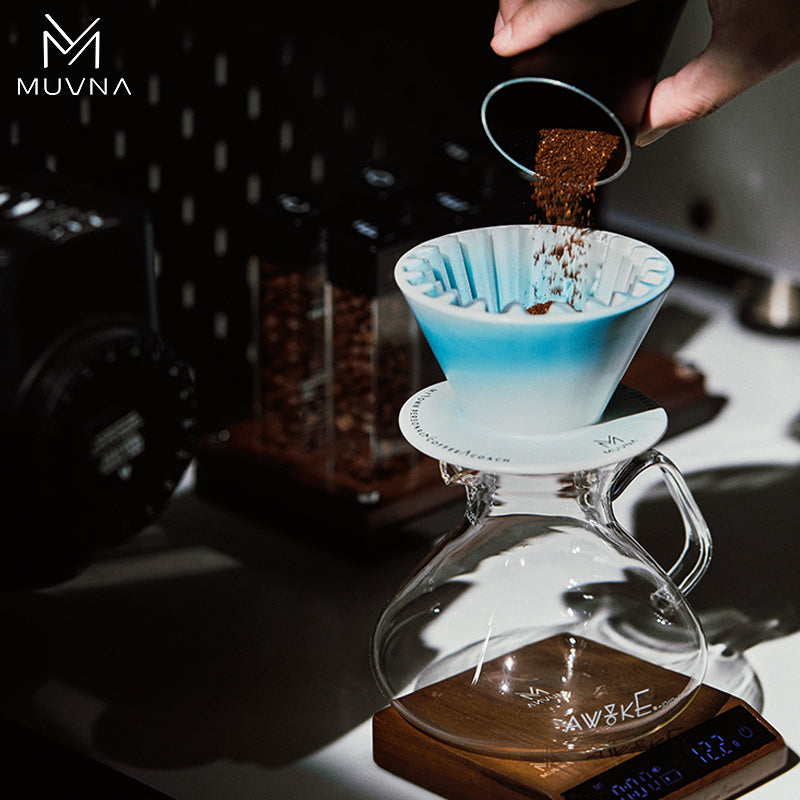 MUVNA Hand Brewed Coffee Cone Filter Cup