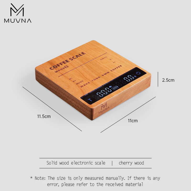 MUVNA Coffee Electronic Scale Walnut