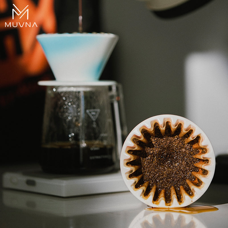 MUVNA Hand Brewed Coffee Cone Filter Cup