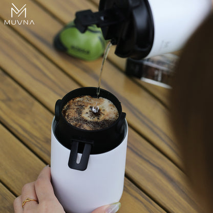 Muvna Portable Pour over Coffee Machine for outdoor travel &amp; Home,3-in-1 pour-over coffee dripper Portable electric grinder