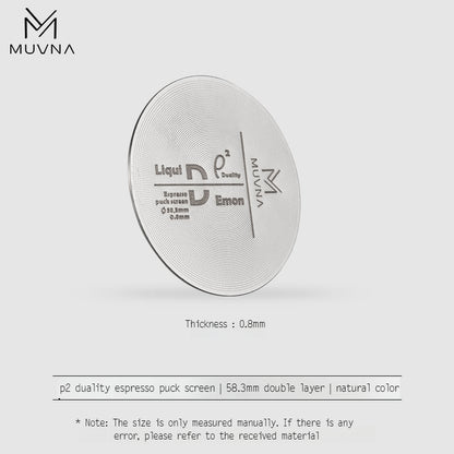 MUVNA P2/P3 Duality Espresso Puck Screen