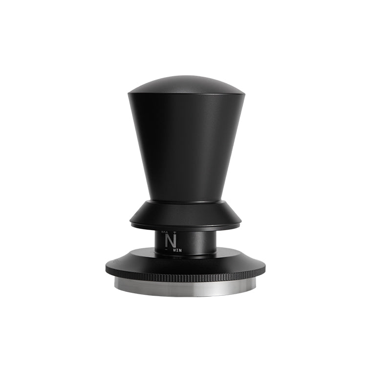 MUVNA Infinitely Adjustable Knob Espresso Powder Press