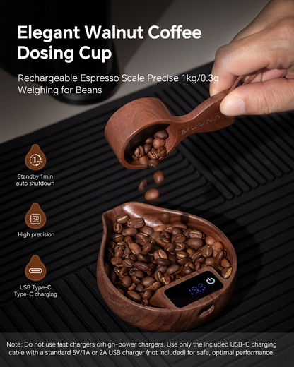 MUVNA 2nd Gen Electronic Scale for Coffee Beans