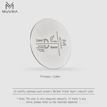 MUVNA P2/P3 Duality Espresso Puck Screen