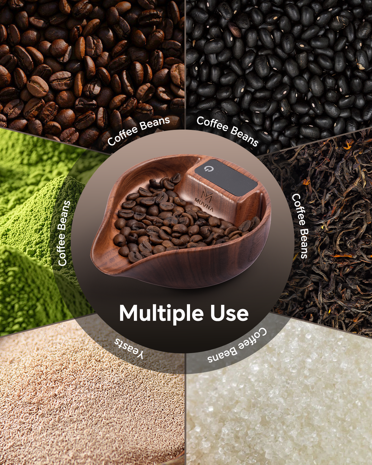 MUVNA 2nd Gen Electronic Scale for Coffee Beans