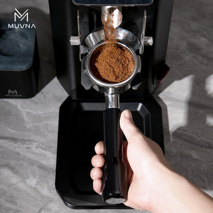 MUVNA Espresso Bottomless Portafilter With Filter Basket Silicone Handle