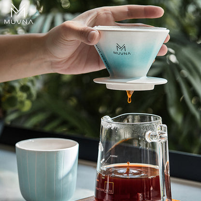 MUVNA No Need To Fold Ceramic Drip Filter Cup