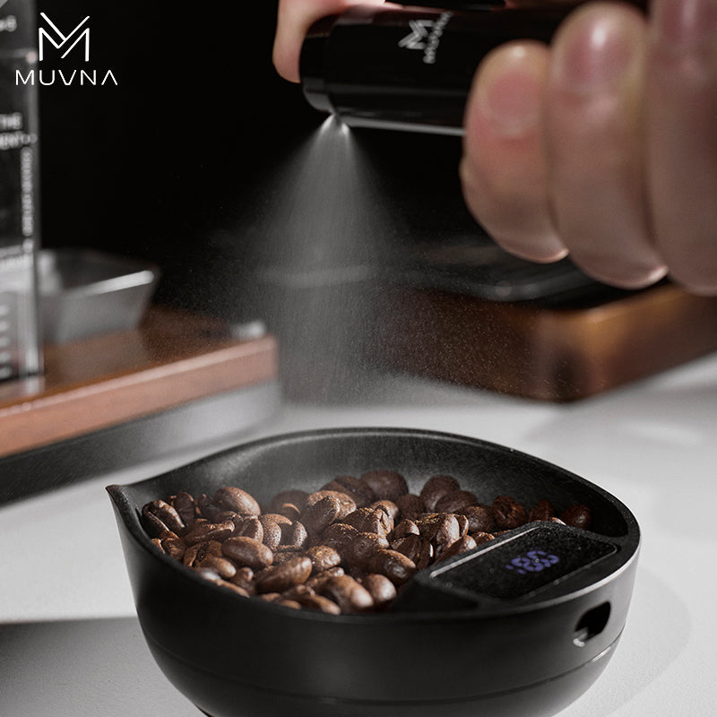 MUVNA ABS Electronic Scale Coffee Bean Tray-Walnut