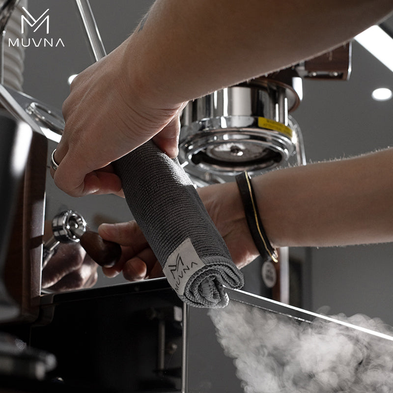 MUVNA Microfiber Barista Cloth, Espresso Cleaning Towel-Coffee Cleaning Accessories fit coffee Machine|Steam Wand|Countertop