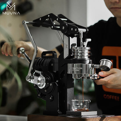 MUVNA Semi-automatic hand cranked machine full mechanical variable pressure 58mm coffee maker set