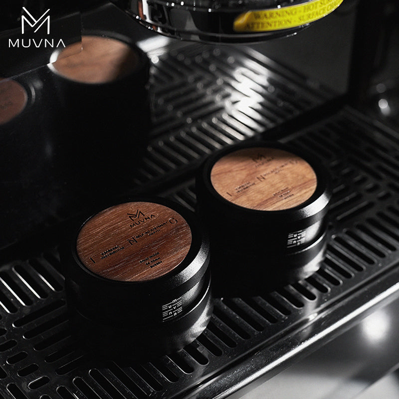 MUVNA Espresso Wooden Gravity Calibrated Tamper