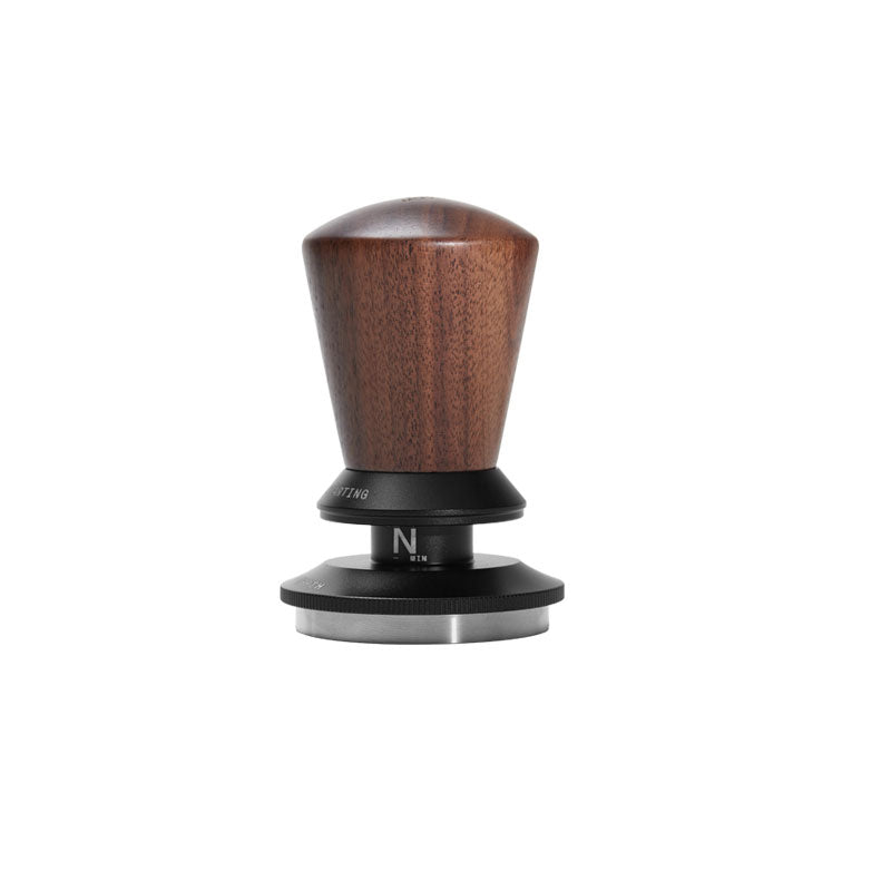 MUVNA Infinitely Adjustable Knob Espresso Powder Press