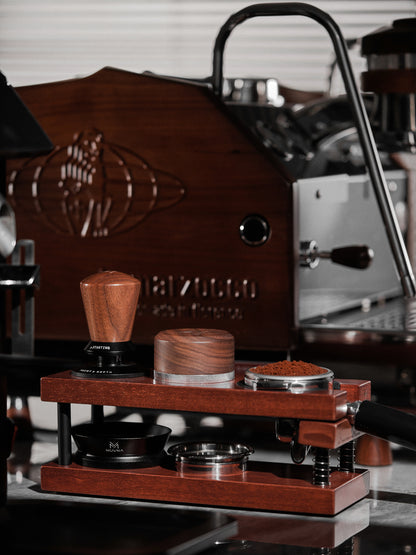 MUVNA Coffee Tamper Station Base Spring-loaded