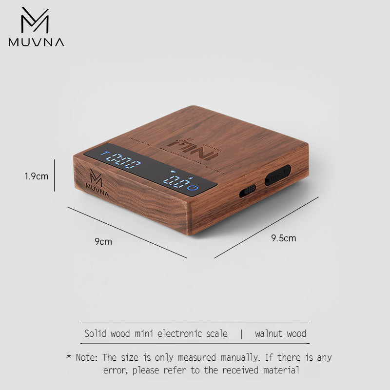 MUVNA Mini Coffee Electronic Scale Walnut