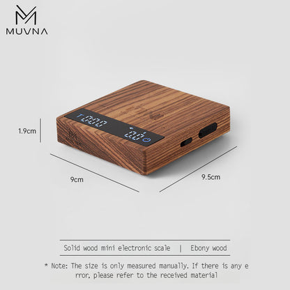 MUVNA Mini Coffee Electronic Scale Walnut