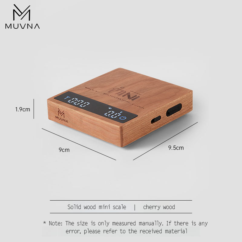 MUVNA Mini Coffee Electronic Scale Walnut