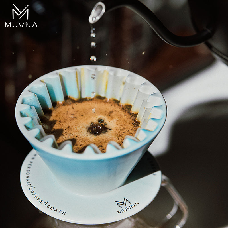 MUVNA Hand Brewed Coffee Cone Filter Cup