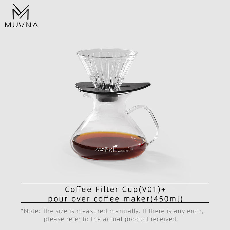 MUVNA Coffee Pour Over Coffee Maker Set/450ML